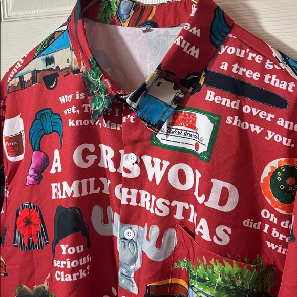 Griswold Family Christmas Red Men's Shirt - Picture 2 of 8